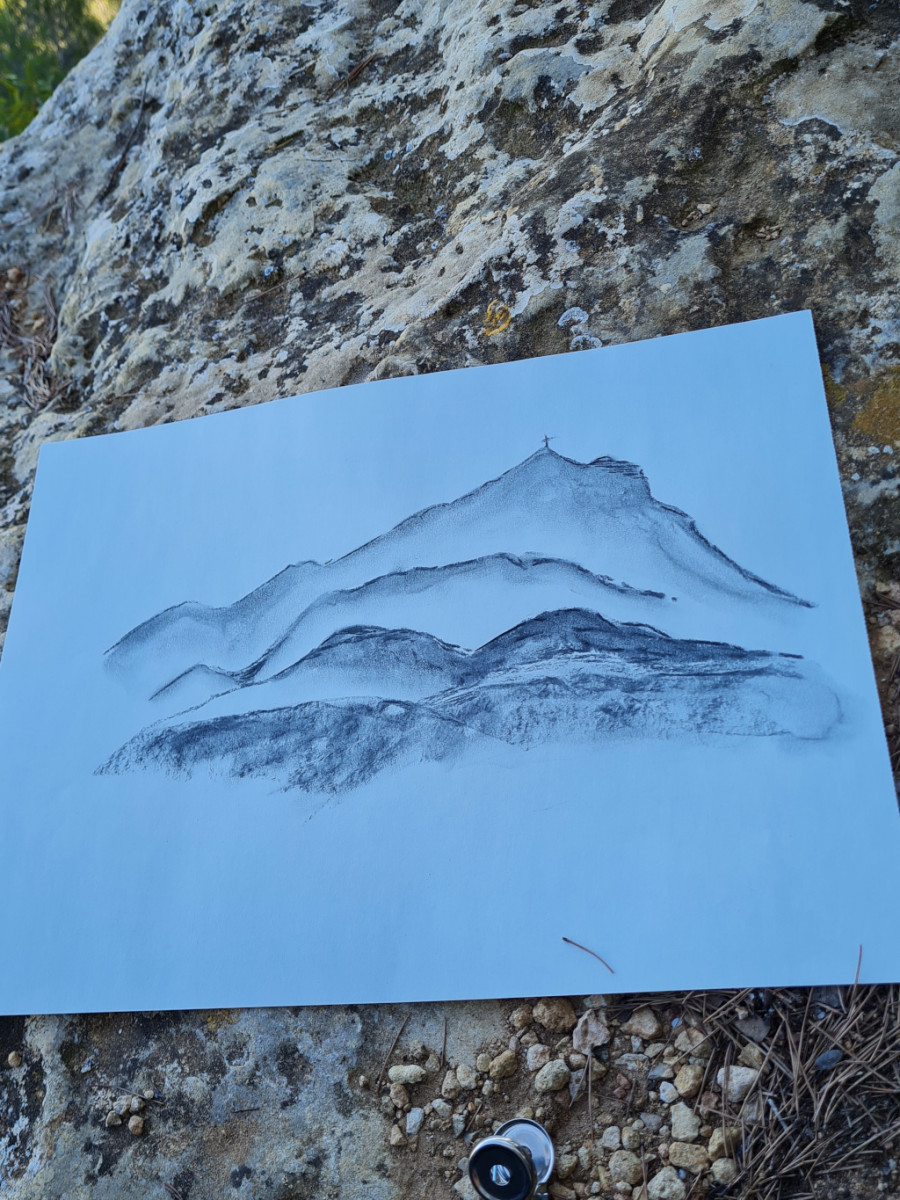 Pratique artistique en plein air Ã  la maniÃ¨re de Cezanne