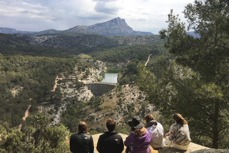 Dessin et peinture au coeur du massif de Sainte-Victoire