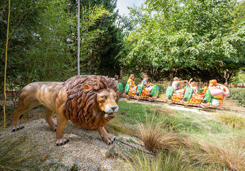 Parc Grimmland - la chenille et le lion